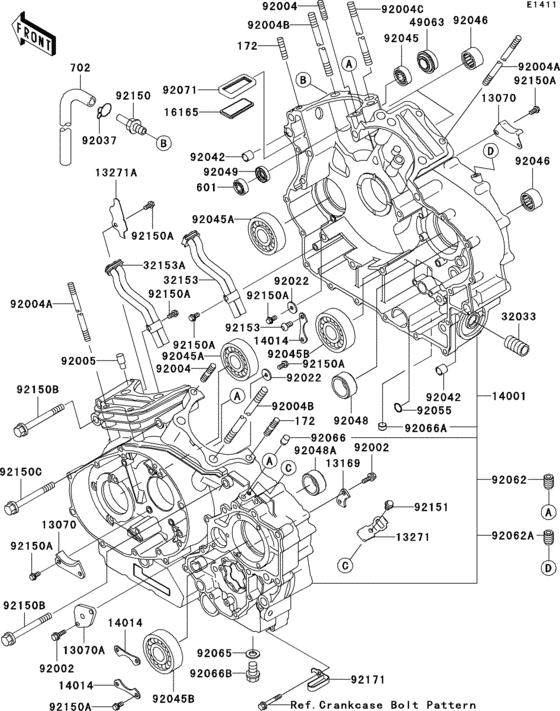 VN1500 Crankcase(1 / 2)