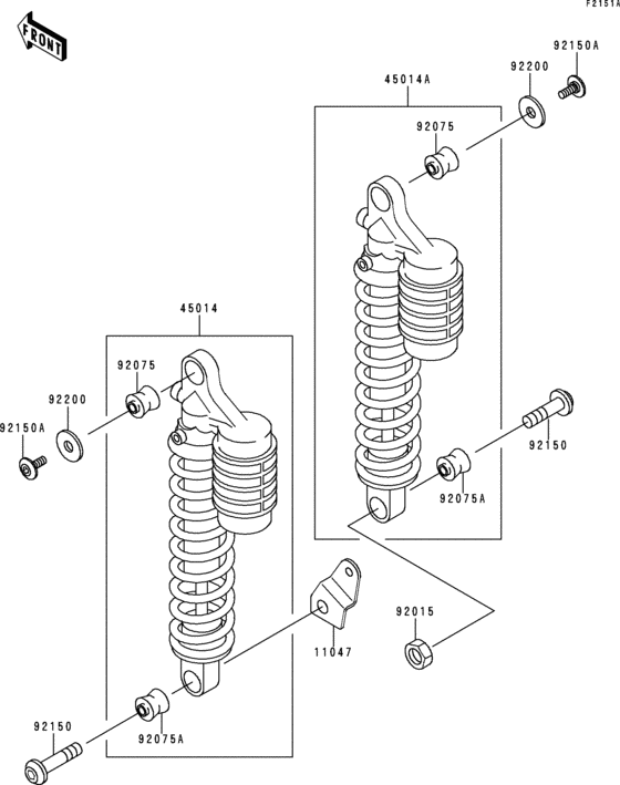 ZR750 Shock absorber(zr750c-038584-)