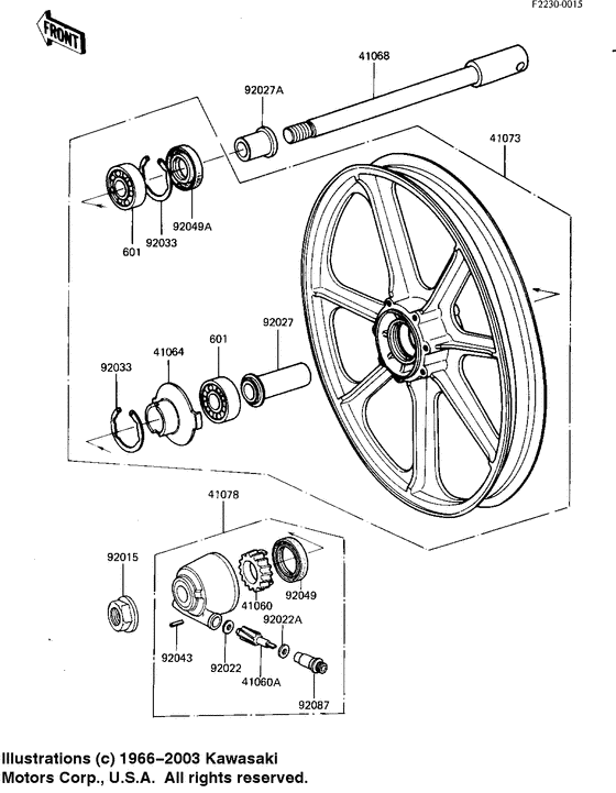 Front wheel/hub
