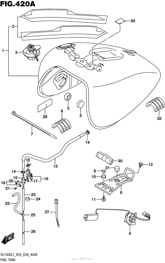 Fuel Tank (Vl1500Bl7 E03)