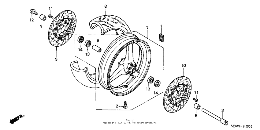 Front wheel ('01-'06)