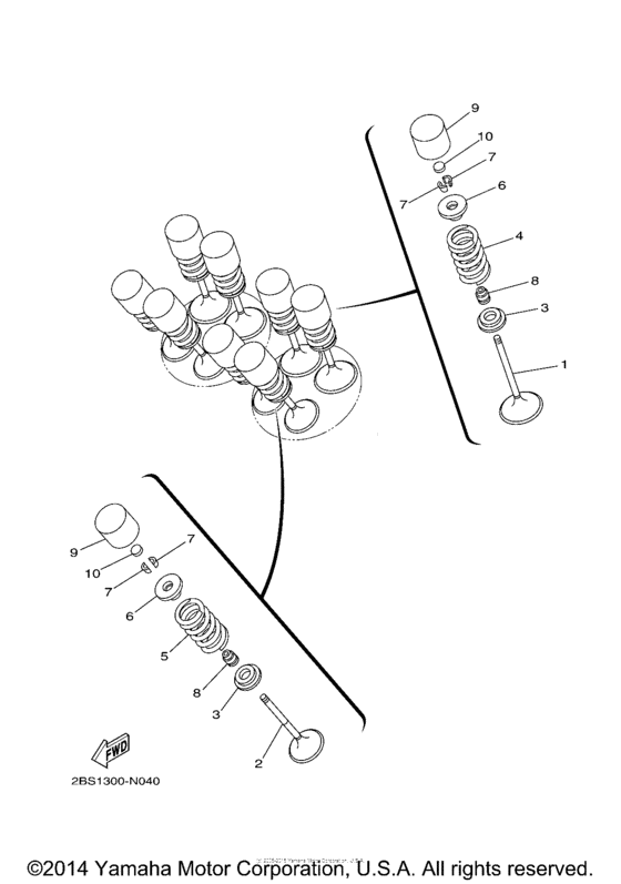 XTZ1200E Клапана
