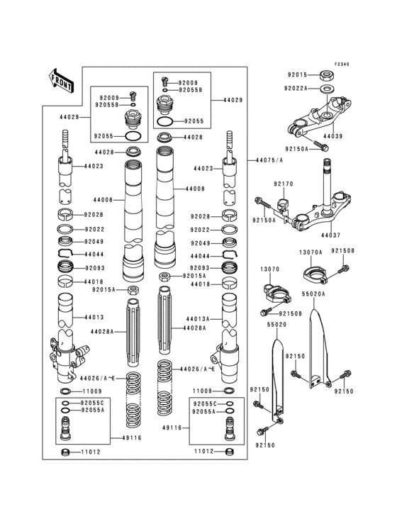 Front fork(1/2)