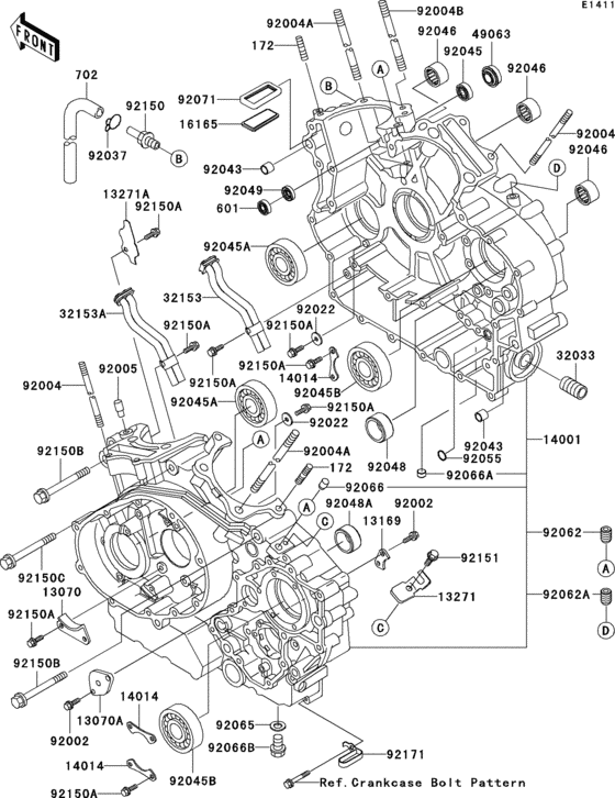 VN1500 Crankcase(1 / 2)
