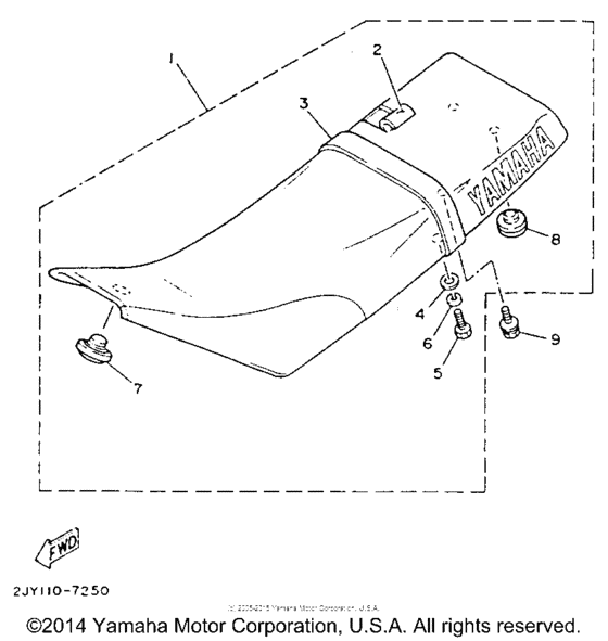 TW200E Сиденье
