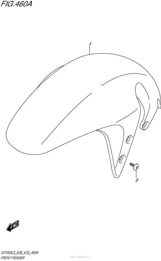 VL1500 Переднее крыло