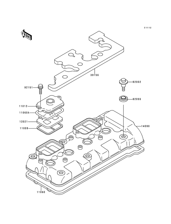 ZX600 Крышка головки цилиндров