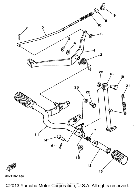 PW80J Stand - footrest