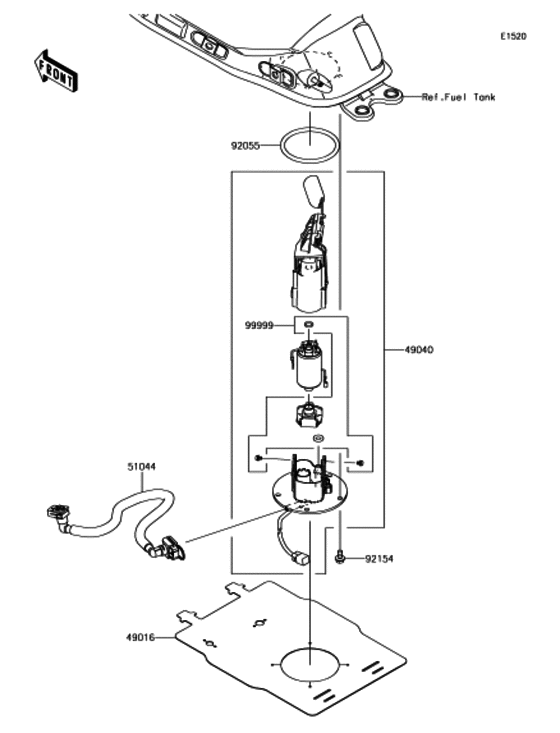 EX650 フューエルポンプ