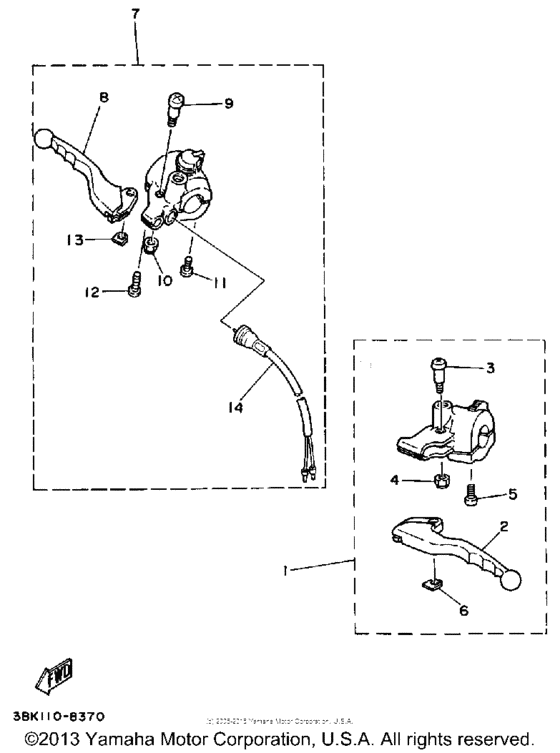 Handle switch - lever