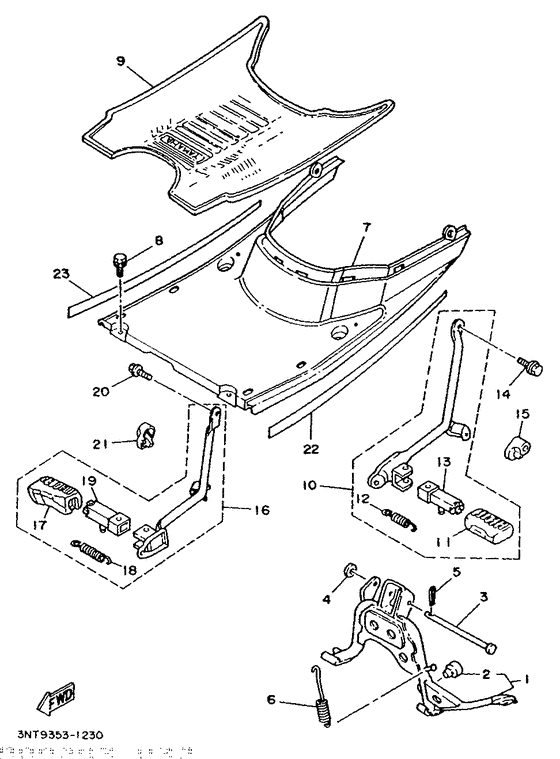 Steering handle. cable
