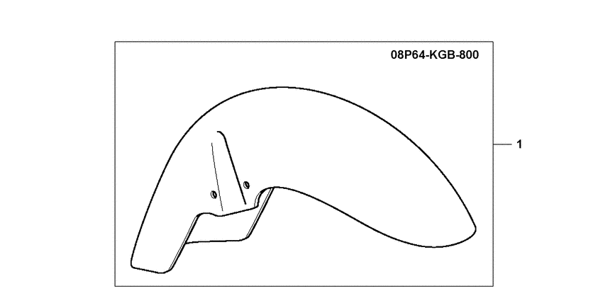 VT125 Crome fr.fender