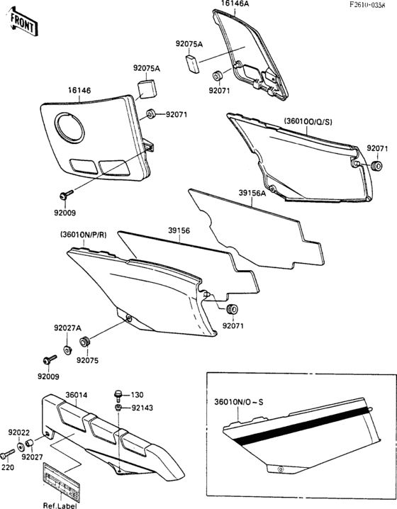 Side cover/chain cover(1/2)(zx600-c2/c3)