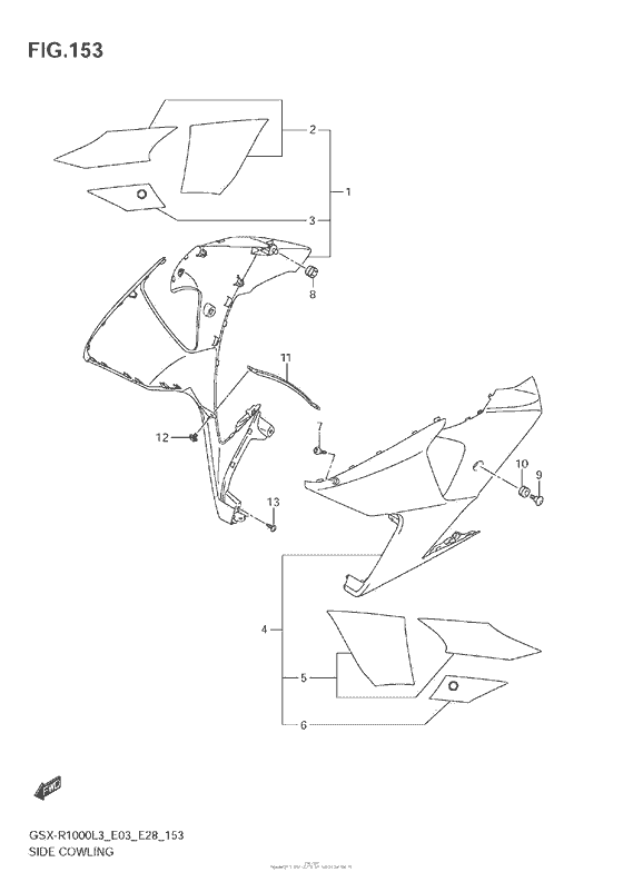 Side Cowling (Gsx-R1000Zl3 E28)