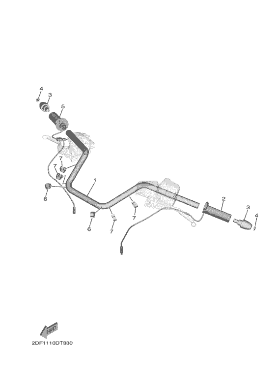Steering handle & cable