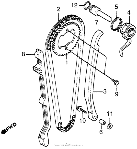 Cam chain + tensioner