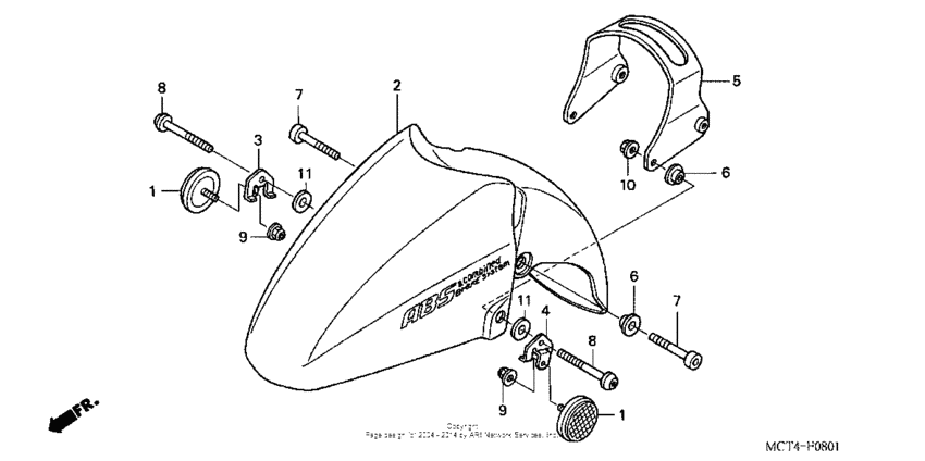 Front fender (fsc600a'03-'05)