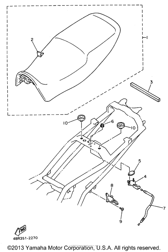 XJ600SH Сиденье
