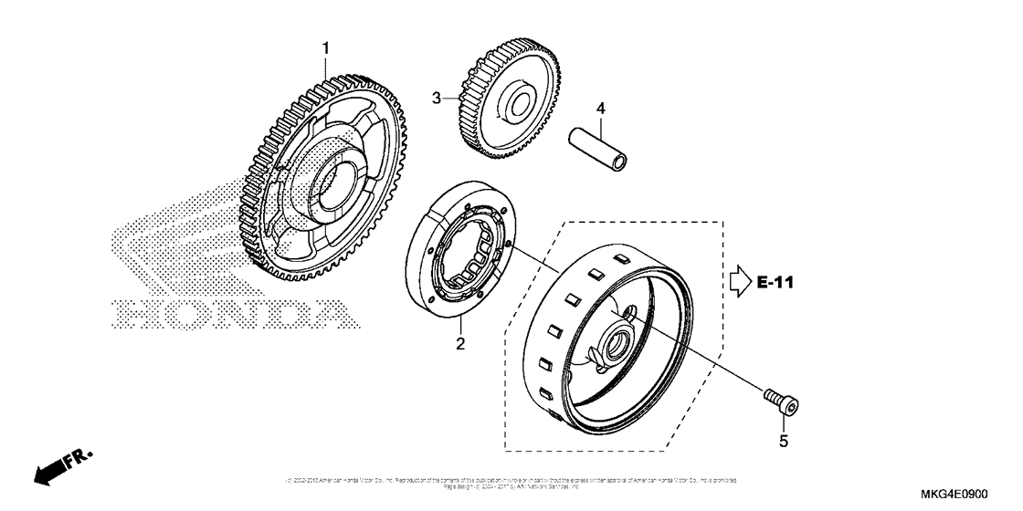 CMX500 (ABS) Муфта стартера