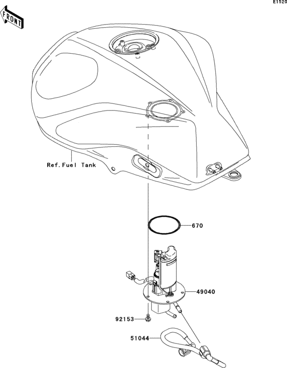 ZR750 Топливный насос