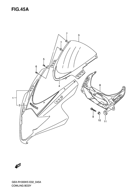 Cowling body