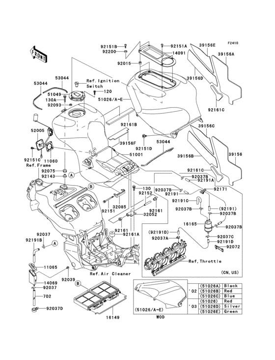 Fuel tank(1/2)(b1/b2)