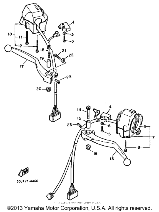 Handle switch-lever