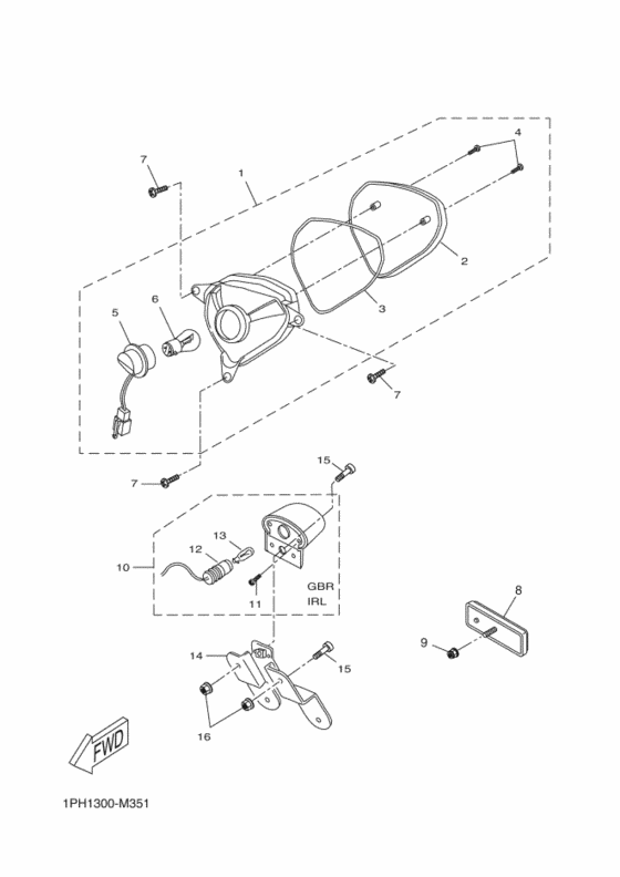 Taillight unit ass`y