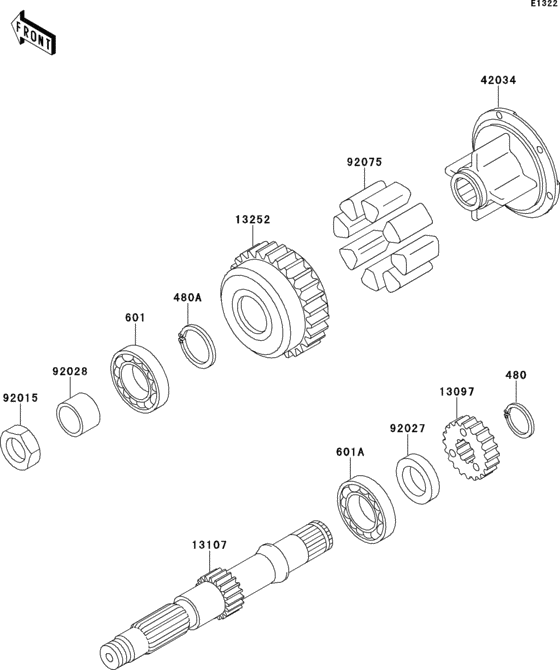 Secondary shaft