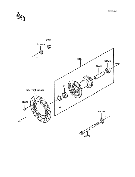  Переднее колесо
