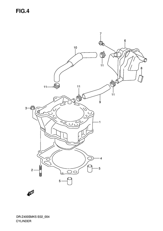 DR-Z400 Цилиндр