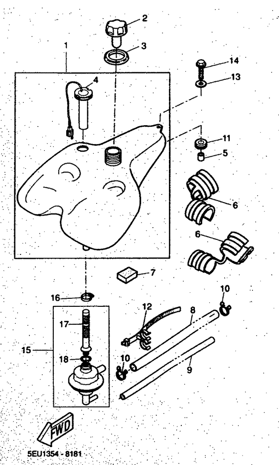 YH50 Топливный бак