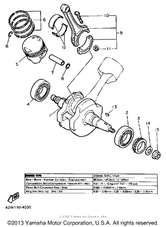 Crankshaft-piston