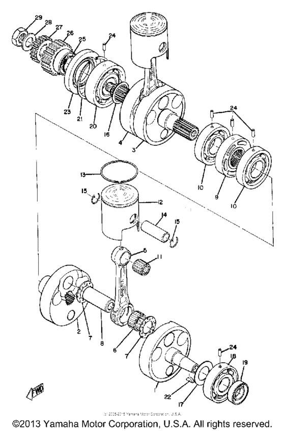 Crankshaft-piston