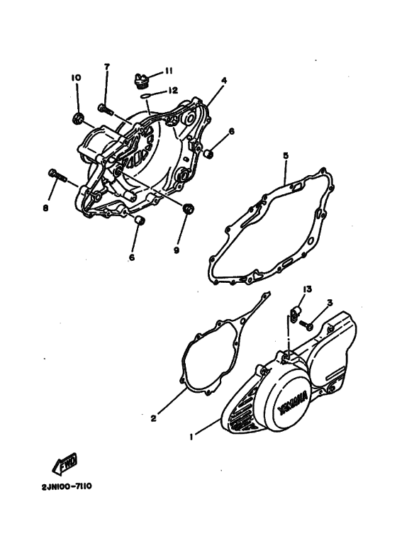 Crankcase cover ass`y  (v