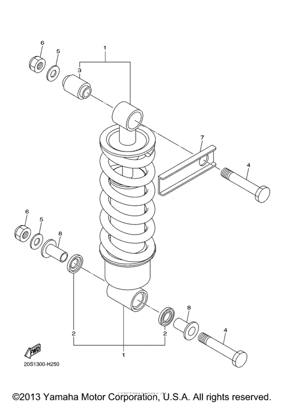 FZ6RAO Задняя подвеска