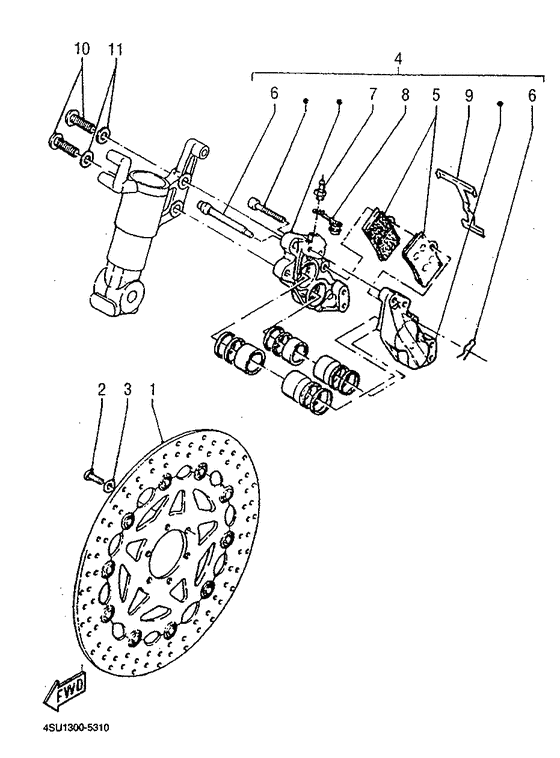 Front brake. caliper