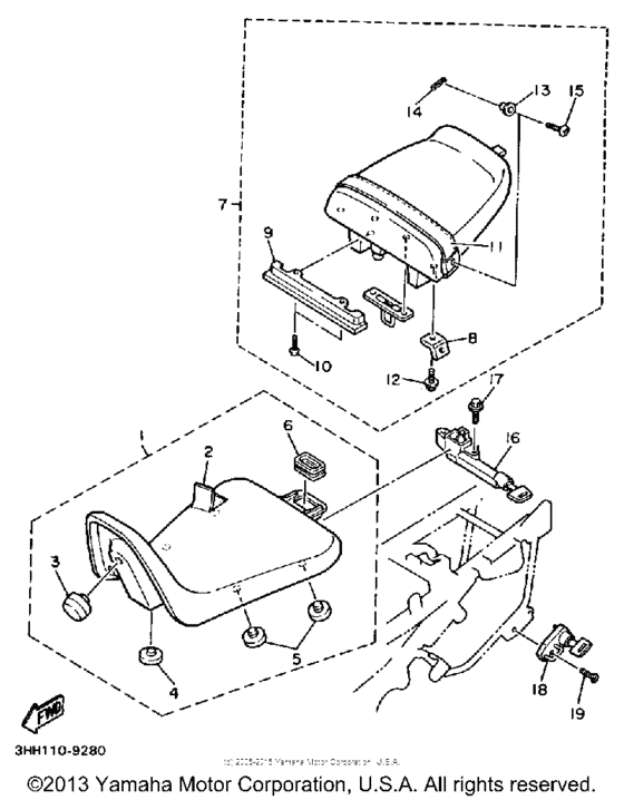 FZR600AC Сиденье