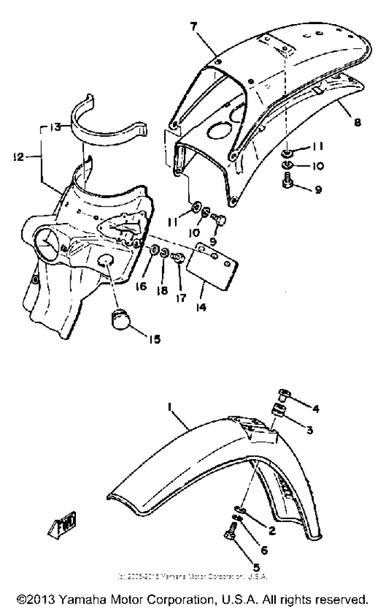 Front fender - rear fender