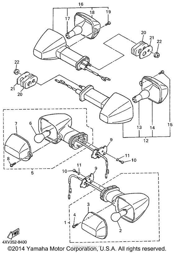YZF-R1 Поворотники