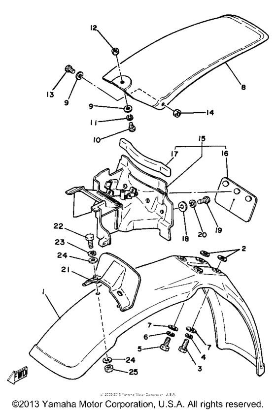 Front fender - rear fender