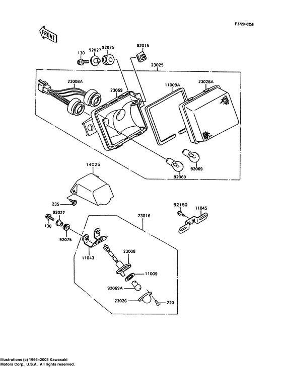 Taillight unit ass`y