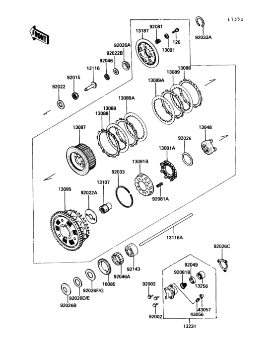 Clutch(1/2)(zg1200-b1/b2/b3/b4)