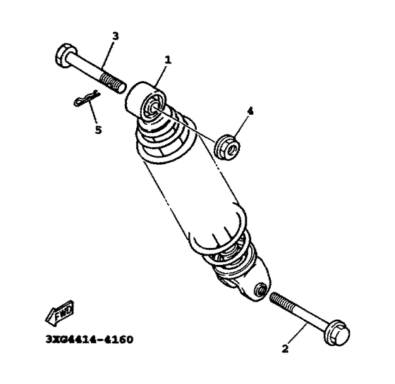 YW100T Задняя подвеска