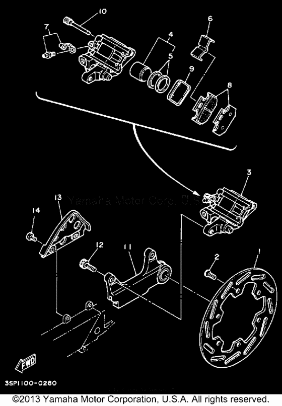  Задний суппорт
