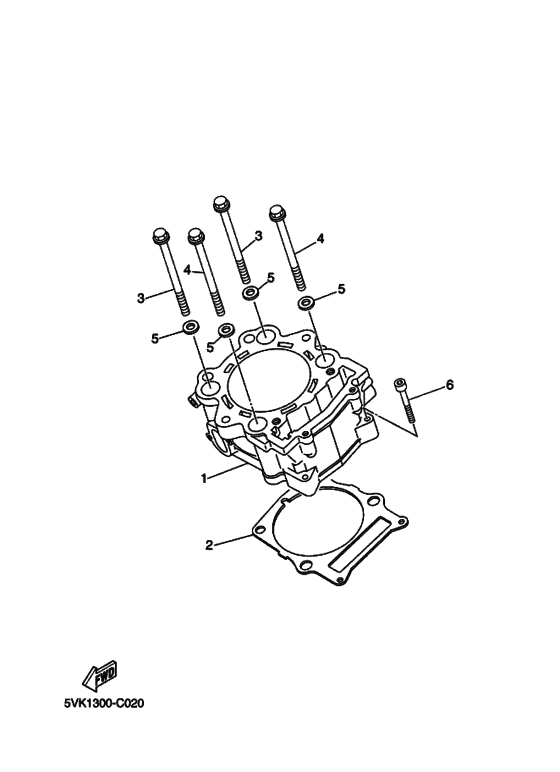 XT660R 25KW Цилиндр
