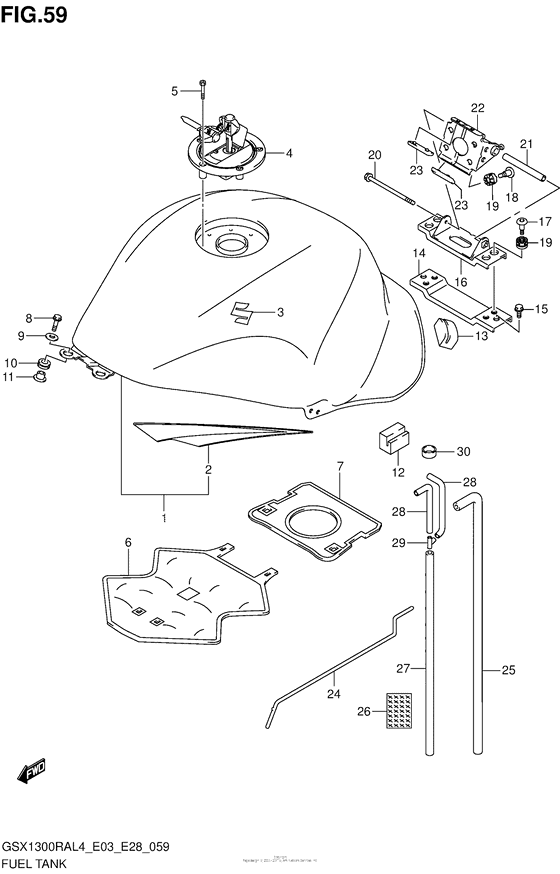 Fuel Tank (Gsx1300Ral4 E03)