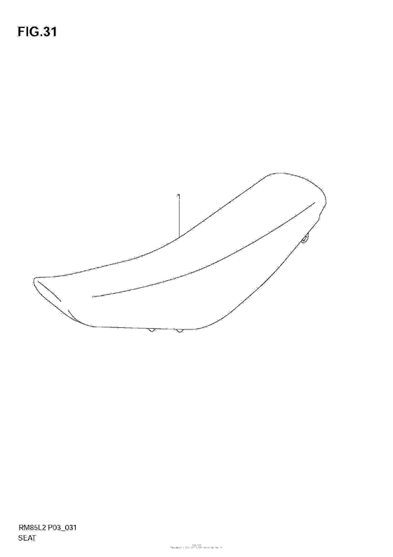 RM85L Сиденье