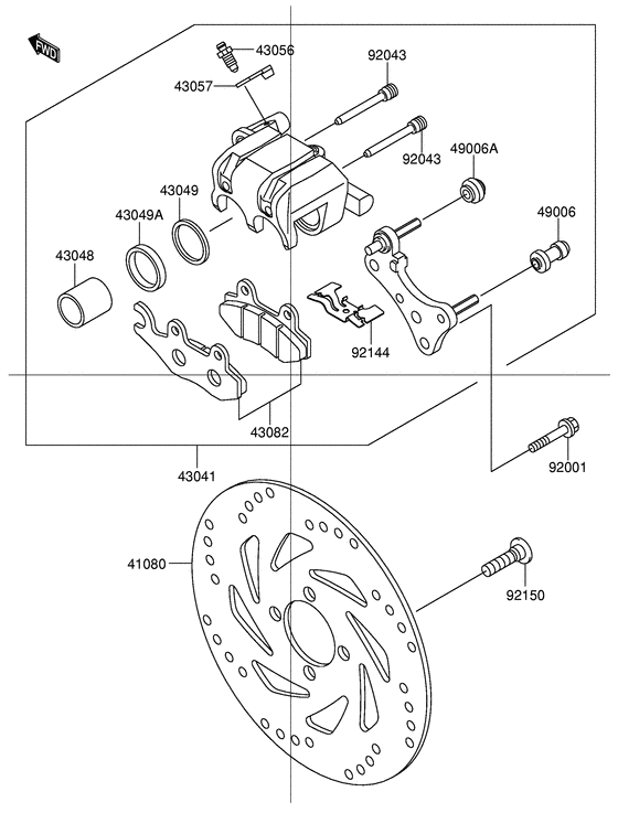 Передний суппорт