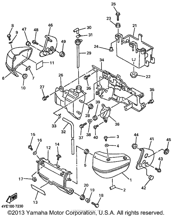 XVZ13LTKC Боковые обтекатели